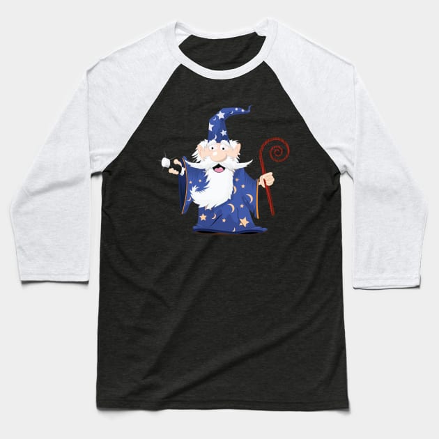 Wizard Baseball T-Shirt by nickemporium1